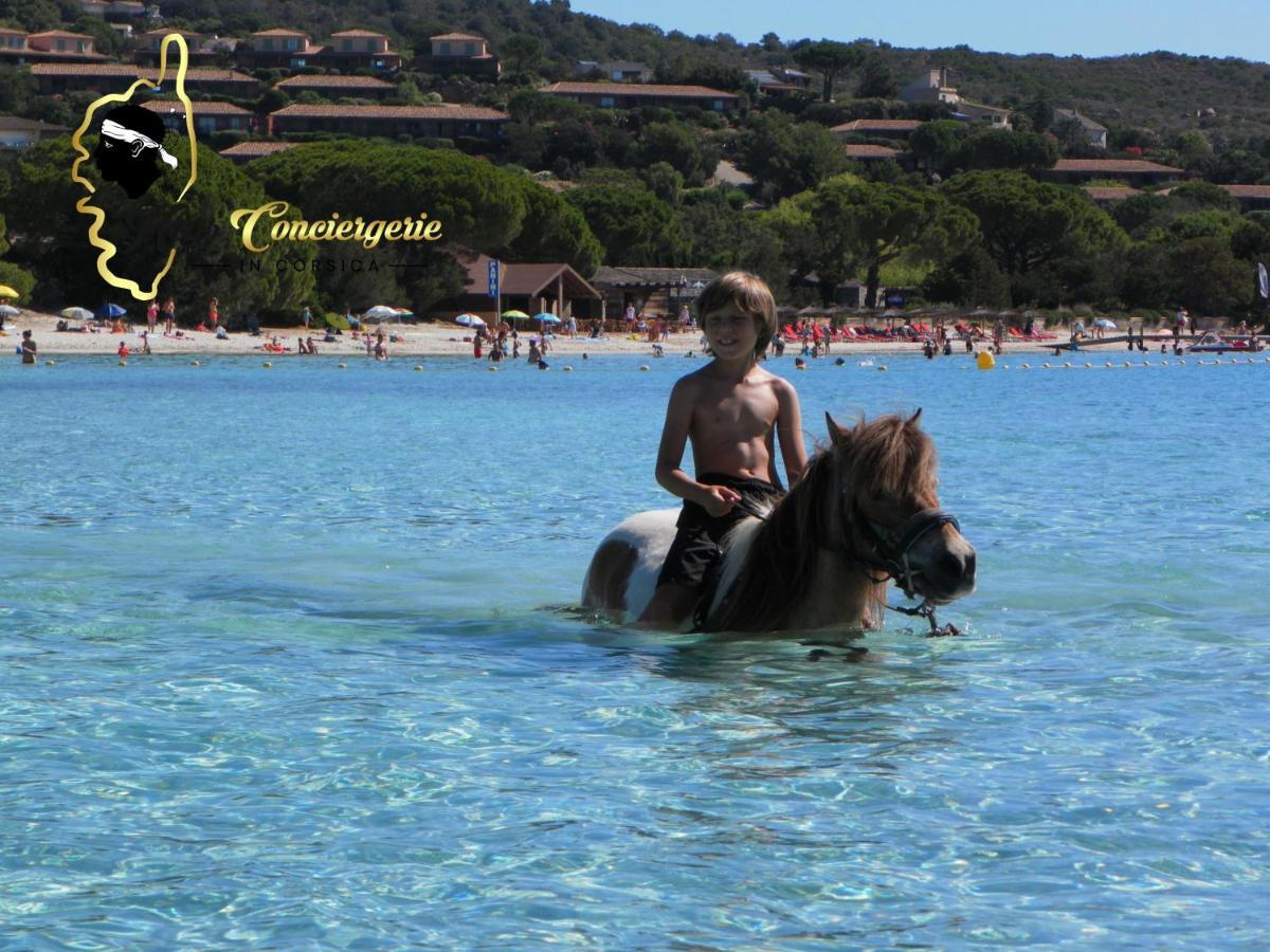 Residence Cala Sultana N62 - 4 Pers Avec Piscine Chauffee- Acces Prive A La Plage De Santa Giulia بورتو فيكشْيو المظهر الخارجي الصورة